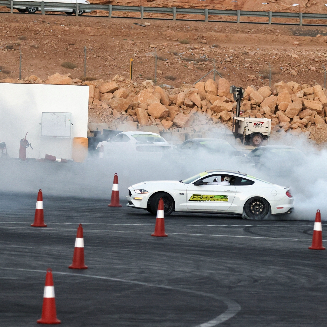 At Saudi's Autoville, car enthusiasts learn how to drift
