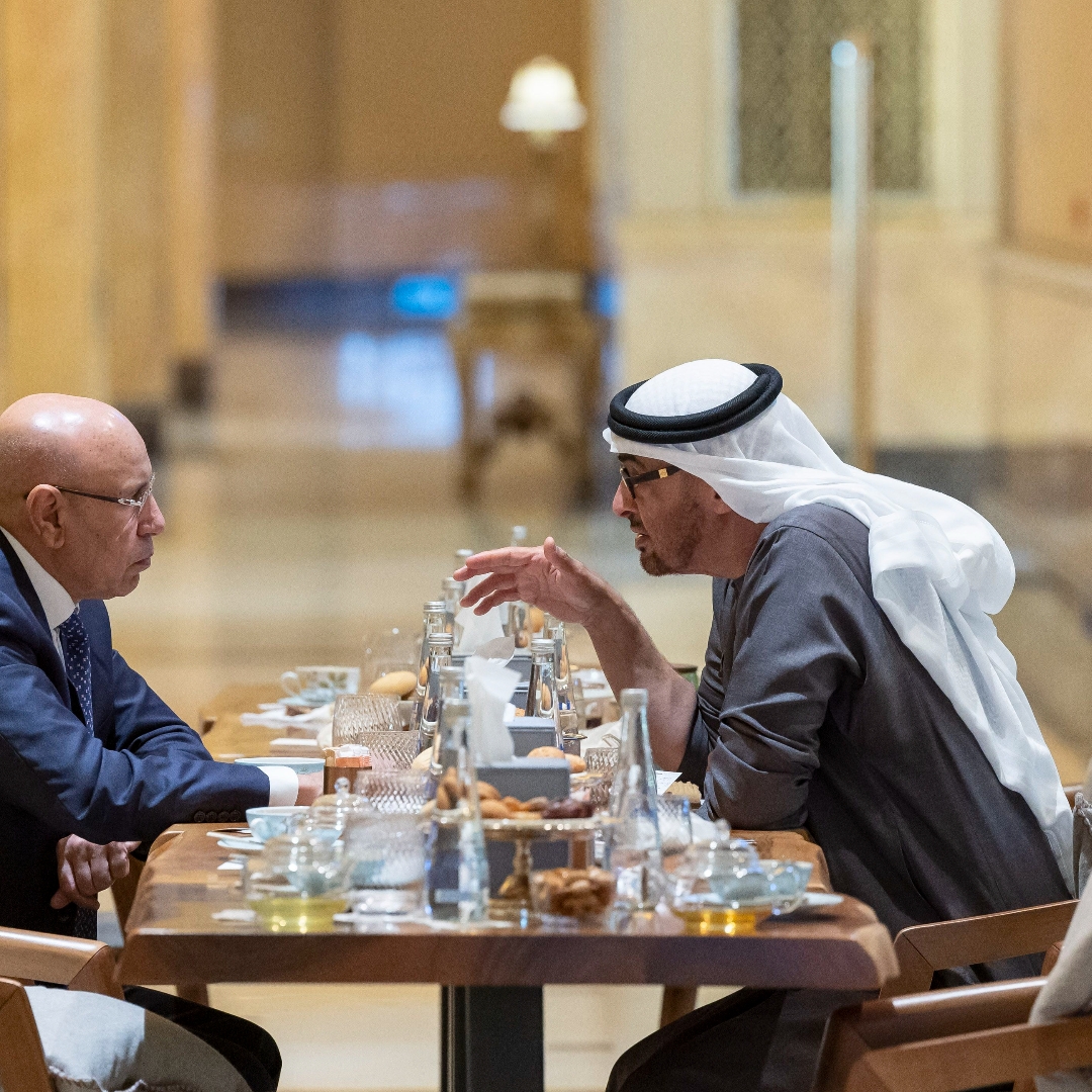 President Sheikh Mohamed Meets His Mauritanian Counterpart In Abu Dhabi