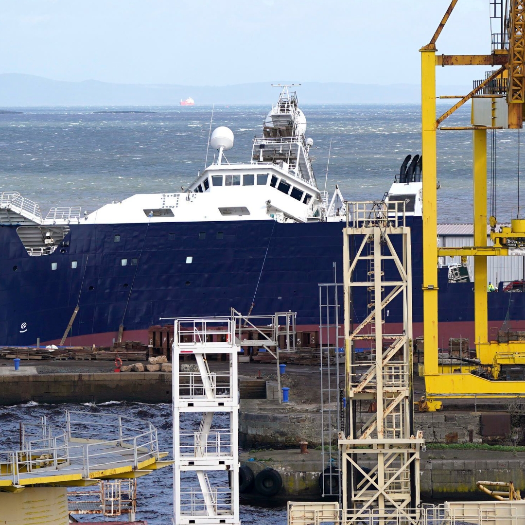 Multiple people injured as ship topples over at dry dock