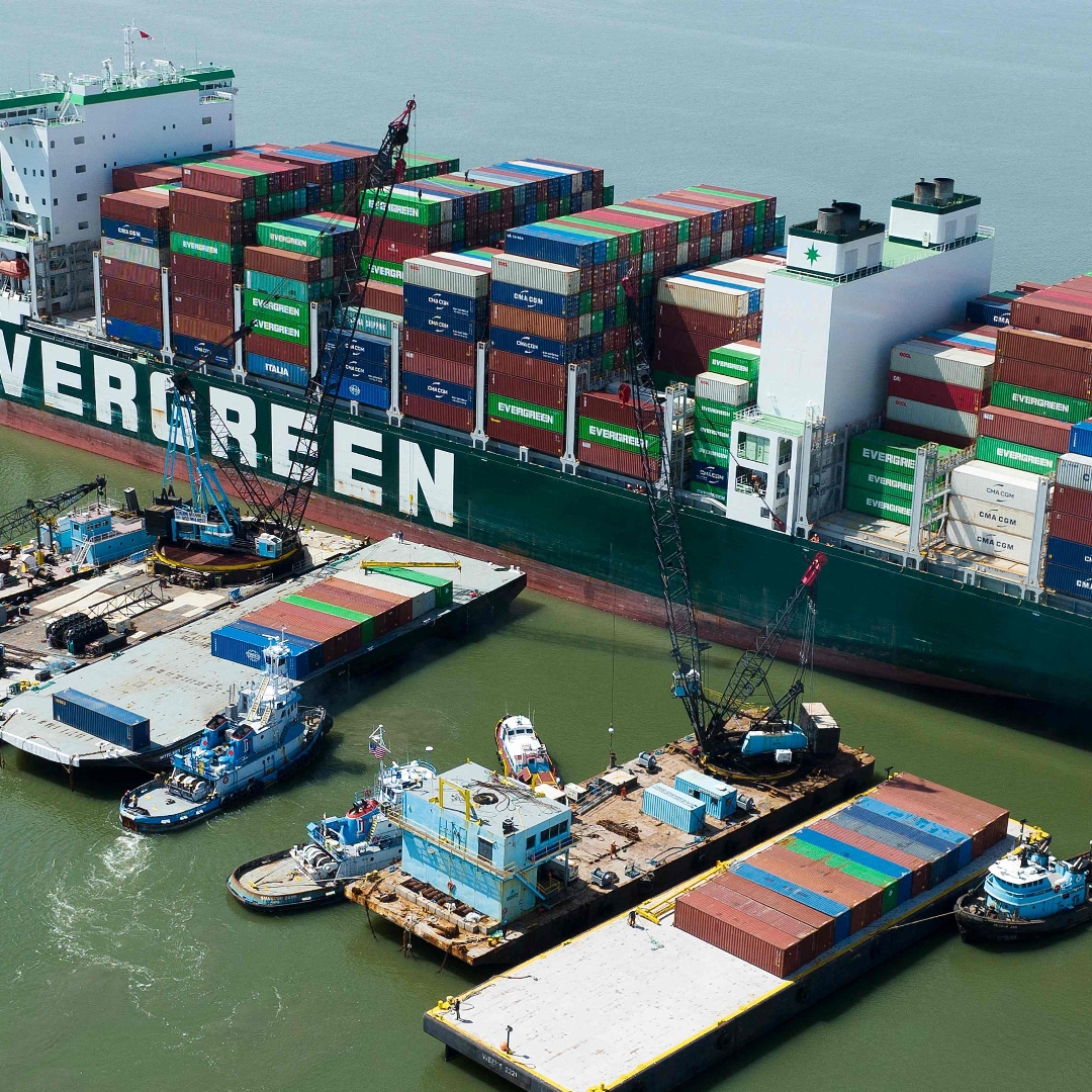 ‘Ever Forward’ container ship refloated in Chesapeake Bay