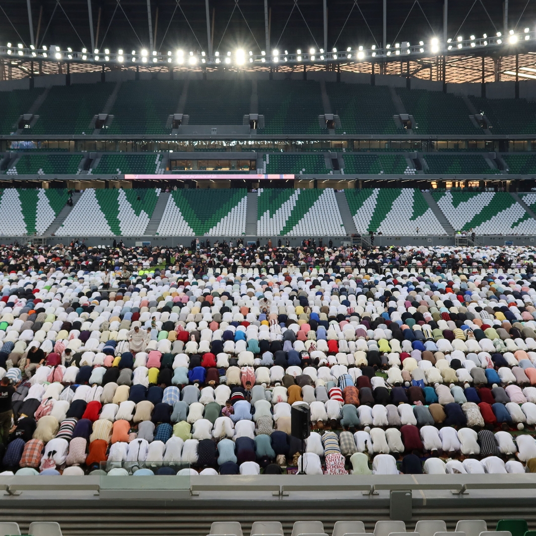 Eid prayers held at World Cup stadium in Qatar