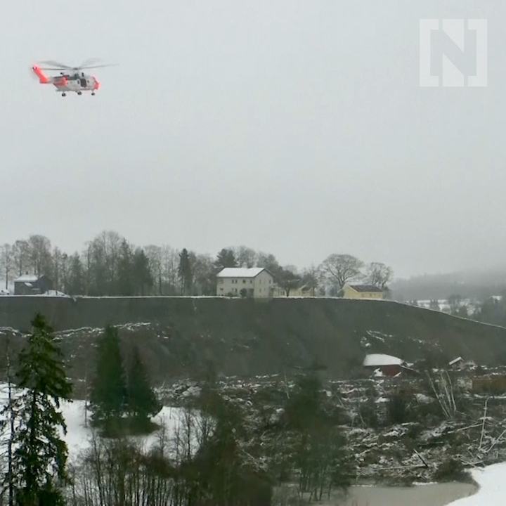 Landslide smashes into Norwegian village